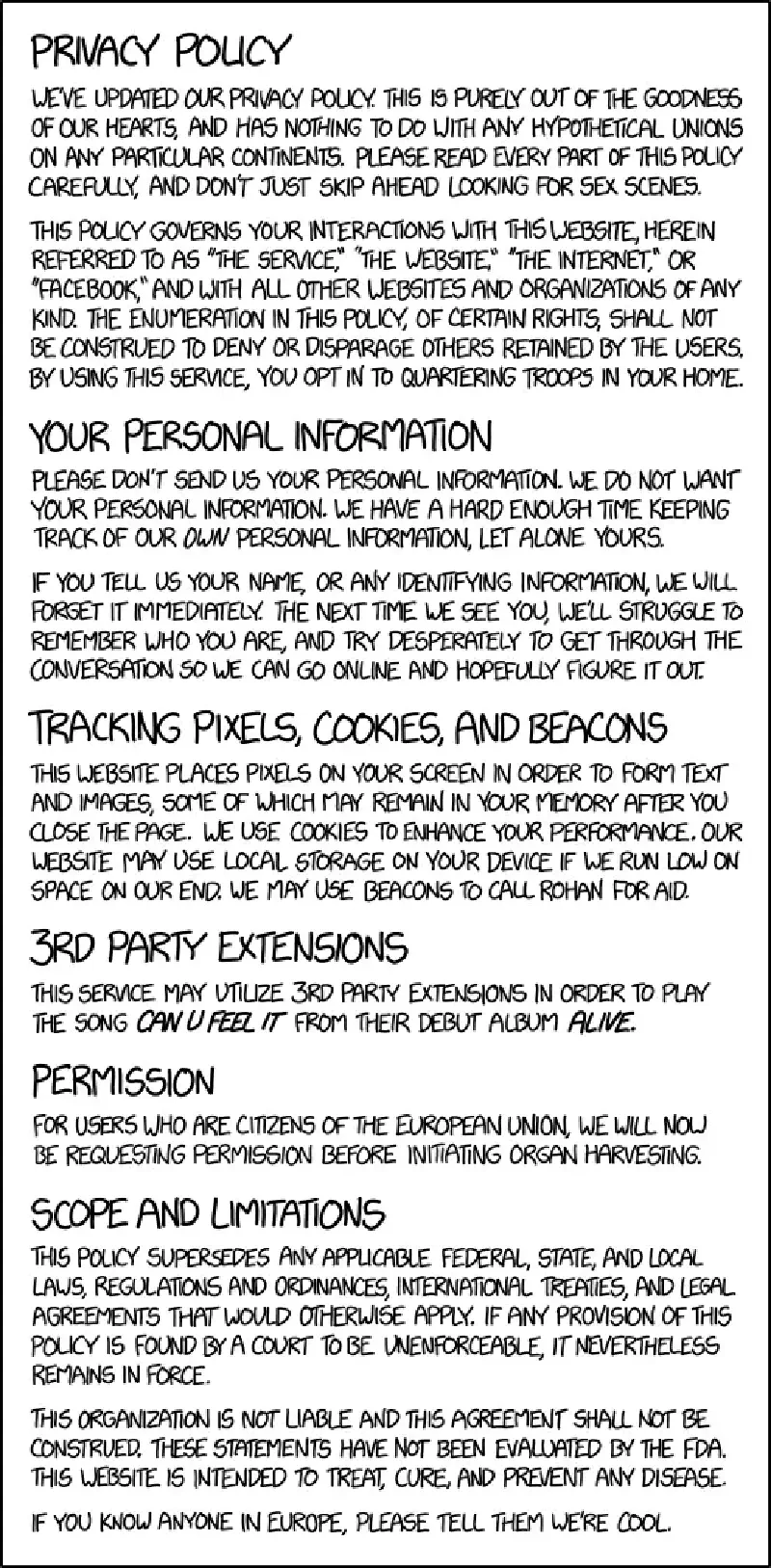 By clicking anywhere, scrolling, or closing this notification, you agree to be legally bound by the witch Sycorax within a cloven pine.