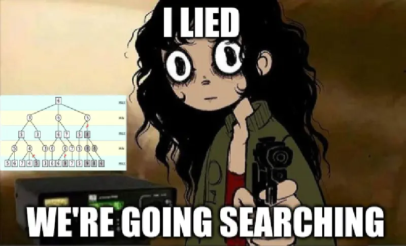 A meme about search.