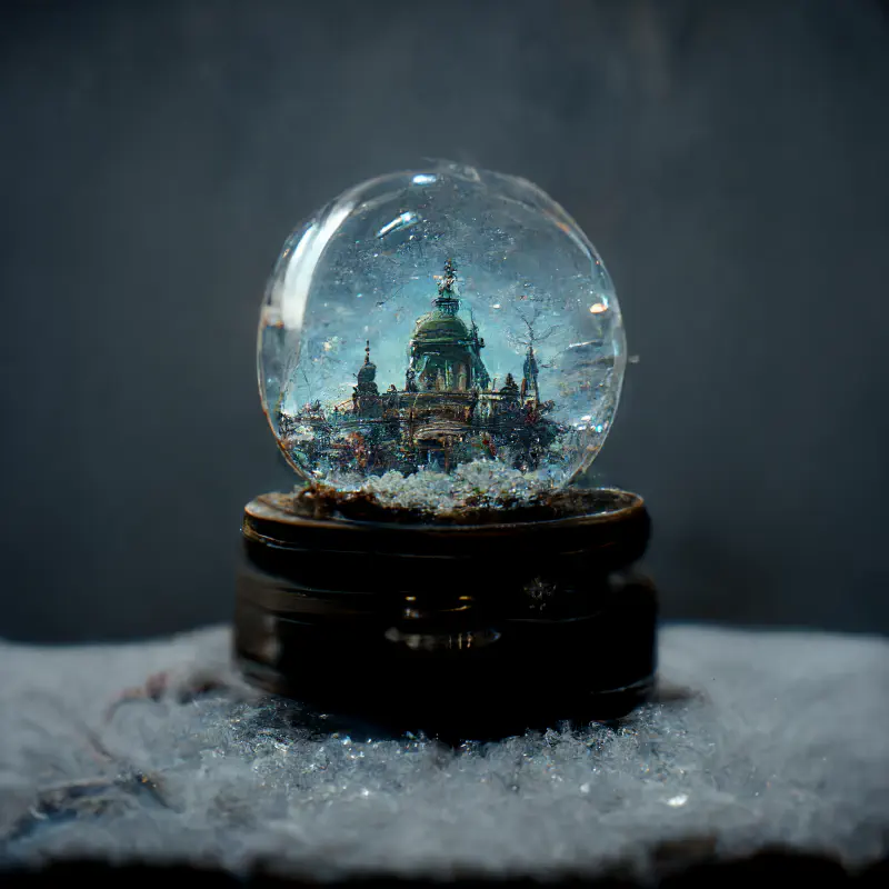 in a snowglobe 1