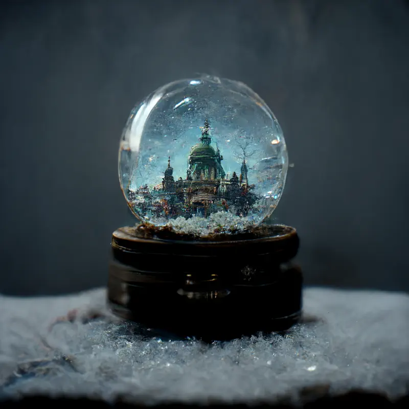 in a snowglobe 1